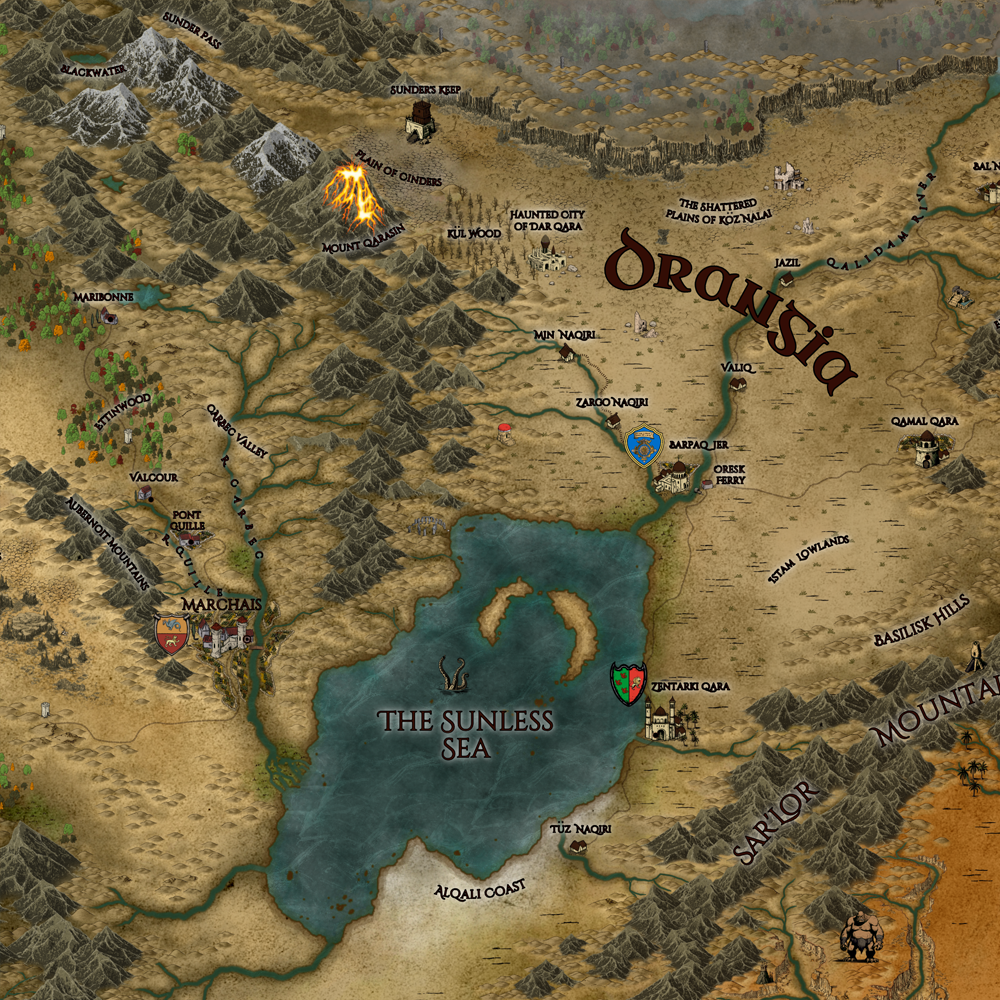 The Broken Empires World Map
