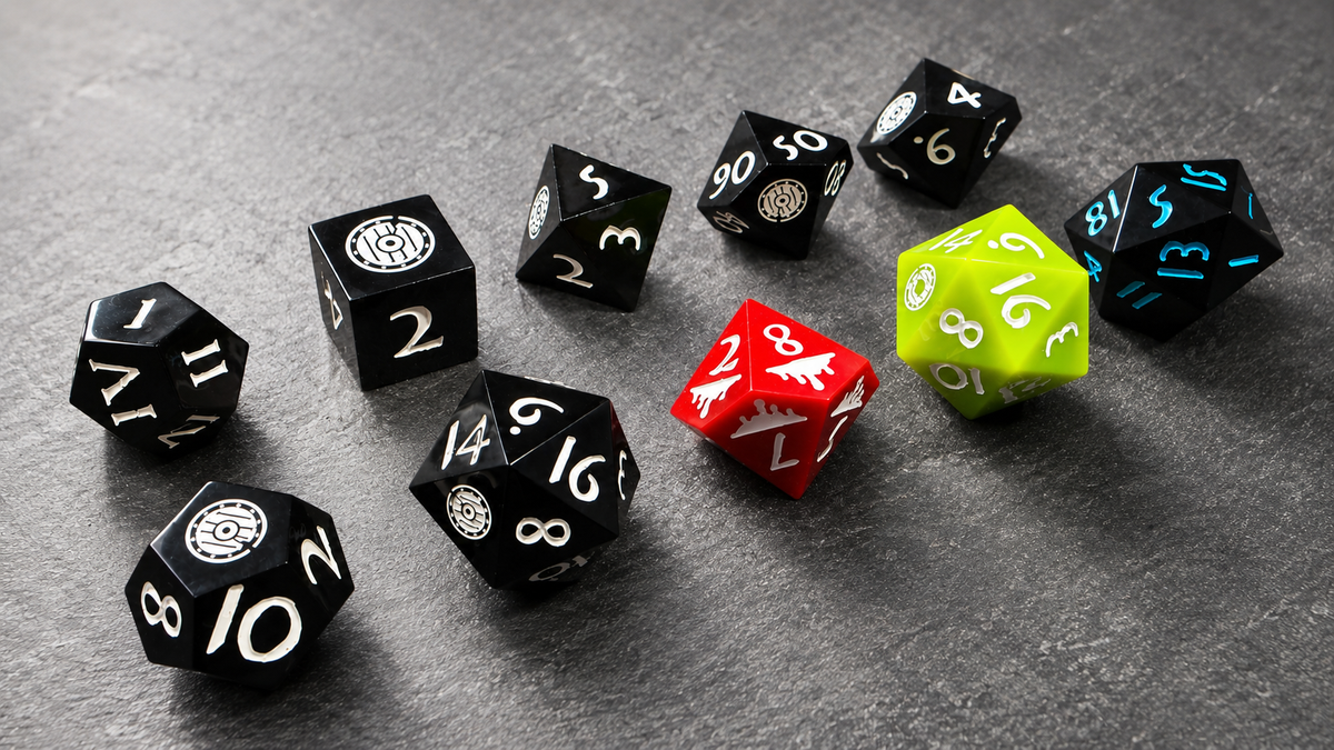 Custom Resin Dice Set